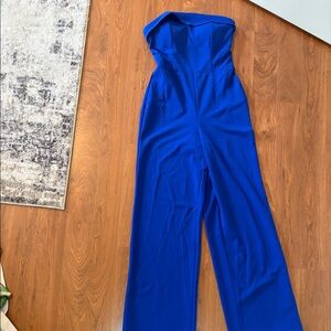 Blue jumpsuit